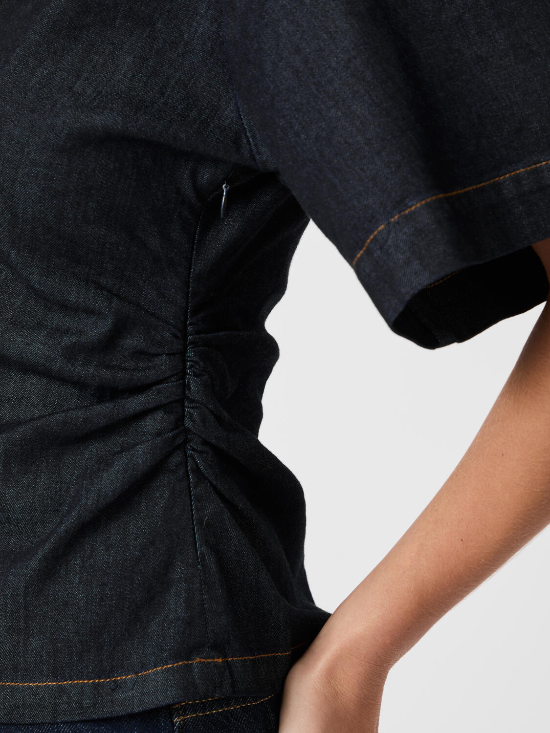 Spenda Denim bluse - mørkeblå